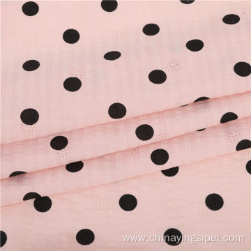 New Product Cerep Cotton Cloth Pattern Jacquard Fabric